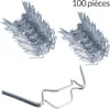 Deuba 100x Clips de vitrage Serre Pinces de Serre en Acier Voir les images du produit 1