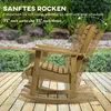 Outsunny Schaukelstuhl Schwingsessel mit Armlehne Produktbild-Vorschau 5