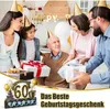 Regalo in legno per 60° compleanno con biglietto d'auguri e Anteprima dell’immagine prodotto 5
