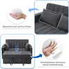 A collage of images showing details of a gray sofa bed, including its cushions, foam support, and the sofa itself. Podgląd zdjęcia produktu