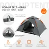 ECD Germany Pop Up Zelt wasserdicht für 4 Personen Camping Produktbild-Vorschau 2
