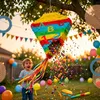 Relaxdays Piñata pour la rentrée scolaire, avec bâton et Voir les images du produit 2