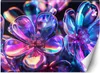 Vlies fototapete Bunte Glasblumen - Strauß 300x210 cm Feeby Produktbild-Vorschau 1