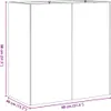 vidaXL Pflanzkübel Rostig 80x40x80 cm Wetterfester Stahl Produktbild-Vorschau 7