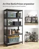 SONGMICS Standregal, Bücherregal, Lagerregal, 5 Ablagen, Produktbild-Vorschau 6