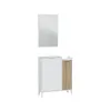 Garderobenset >Ethna< in Artik-Weiß/Natur - 77x91x24 Produktbild-Vorschau 1