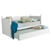 Kondela Hölzern Klappbett mit Zustellbett Glamis 90 - Weiß Produktbild-Vorschau 2