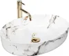 Rea Aufsatzwaschbecken Queen Carrara Shiny 0 Oval White Produktbild-Vorschau 1