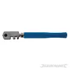 A glass cutter with a blue handle is shown against a white background. Produktbild-Vorschau