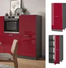 Vorratsschrank Vicco R-Line Rot Hochglanz 60 cm, Model Produktbild-Vorschau 2