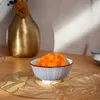 Miska kamionkowa granatowa z brązową obwódką 16 cm 550 ml Podgląd zdjęcia produktu 4