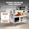 Stół roboczy VEVOR ze stali nierdzewnej, komercyjny stół Podgląd zdjęcia produktu 3