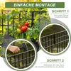 LZQ Teichzaun Gartenzaun Komplettset Metall 25 Produktbild-Vorschau 4