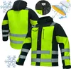 Softshell isolierte Winterarbeitsjacke fluoreszierende Produktbild-Vorschau 1