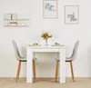 Homestyle4u Essgruppe mit 2 Stühlen 3 tlg Esstisch Set Weiß Produktbild-Vorschau 1