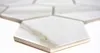 Mosaik Fliese Keramik weiß Hexagon Calacatta Wandfliesen Produktbild-Vorschau 3