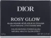 The image shows the packaging of a Dior Rosy Glow blush. Voir les images du produit