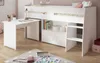 Hochbett "Releave" weiß, Kinder- und Jugendzimmer Bett 90 x Produktbild-Vorschau 1