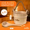 ALPENHAUCH Sauna Eimer mit Kelle [100% Naturholz] - Edler Produktbild-Vorschau 3