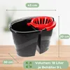 Wischeimer 18 L (2x9 L) Putzeimer mit Presse Zweikammer Produktbild-Vorschau 2