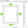 airRoxy Plastová revizní dvířka bílá PRDb 350x350 mm Náhled obrázku produktu 5
