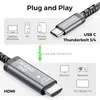 deleyCON 0,5m USB-C auf HDMI Kabel 4K UHD 60Hz geflochten Produktbild-Vorschau 3