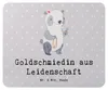 Mr. & Mrs. Panda Mousepad Goldschmiedin Leidenschaft - Grau Produktbild-Vorschau 1