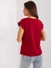 Basic Feel Good Kurzarm-T-Shirt für Frauen Chraïbi bordo XL Produktbild-Vorschau 3