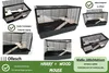 Mega Hamsterkäfig Mäusekäfig Nagerkäfig 100 x 54 x 61 cm Produktbild-Vorschau 5