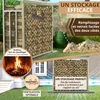 Étagère extérieure pour bois de chauffage avec toit Voir les images du produit 4