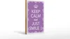 Holzschild Spruch 12x18cm Keep Calm and just smile:) Produktbild-Vorschau 2