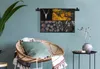 MuchoWow® Wandteppich Wandbehang Collage - Gold - Schwarz - Produktbild-Vorschau 5