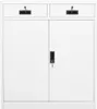 vidaXL Büroschrank Weiß 90x40x102 cm Stahl Produktbild-Vorschau 1