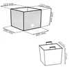 Květináč Ratan vzhled Antracit Námestie 22,3x22,3x22,8 cm Náhľad obrázku produktu 2