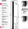 Solární sprcha Ofanto 35l - černá/stříbrná Náhled obrázku produktu 7
