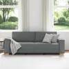vidaXL Canapé 3 places gris foncé 180 cm Tissu Voir les images du produit 3
