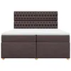 Boxspringbett mit Matratze Dunkelbraun 200x200 cm Stoff Produktbild-Vorschau 6