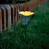 1x Solar-Gartenleuchte mit Blumenmuster – 30 x 10 cm – Produktbild-Vorschau 1