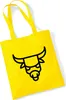 Huuraa Jutebeutel Stier Sternzeichen Symbol 10 Liter Yellow Produktbild-Vorschau 1