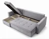 AX LIVING Ecksofa ELIF Hellgrau mit Schlaffunktion L-Form, Produktbild-Vorschau 3