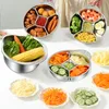 Reiswaschschüssel Edelstahl mit Gemüseeinsatz, kleines Produktbild-Vorschau 5