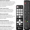 Multiple remote controls are shown next to descriptive text in different languages. Podgląd zdjęcia produktu