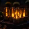 Lampka solarna ogrodowa led lampion świeczka ciepły biały Podgląd zdjęcia produktu 9