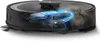 A cutaway view of a robot vacuum cleaner showing its internal workings and airflow. Produktbild-Vorschau