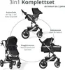 BRONEA® EXQUISE 2.0 Kombi-Kinderwagen 3-in-1 mit MATRATZE & Produktbild-Vorschau 3