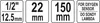 Four white boxes with black text and borders, displaying measurements and product information. Podgląd zdjęcia produktu