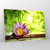 Bilder auf glas - Asien spa bambus blume - 100x70cm - Produktbild-Vorschau 4