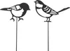 Gartenstecker Vogel am Stab 35x15cm Eisen 1 Stück sortiert Produktbild-Vorschau 1
