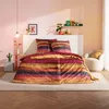 Estella Mako-Satin Bettwäsche Dawn vino 135x200 cm + 80x80 Produktbild-Vorschau 5