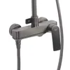 A close-up shot of a modern shower faucet set. Produktbild-Vorschau